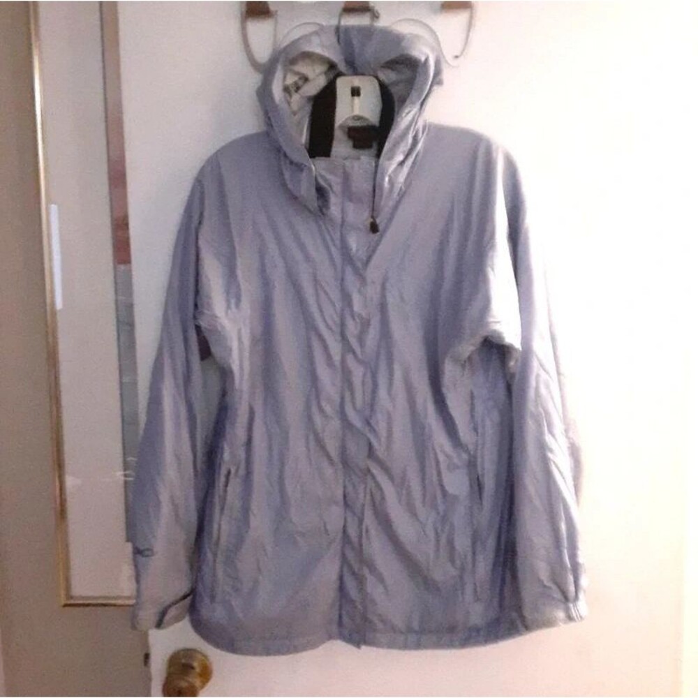 Marmot Waterproof Rain Jacket Pale Purple Women's M Zippered Breathable Fall Top